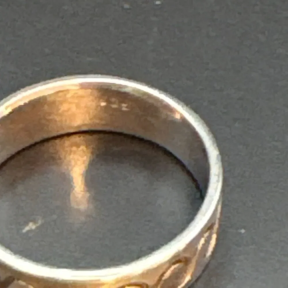 Sterling Silver Ring Band, New, Handmade, size 7.5, Wave Design, Ocean Design